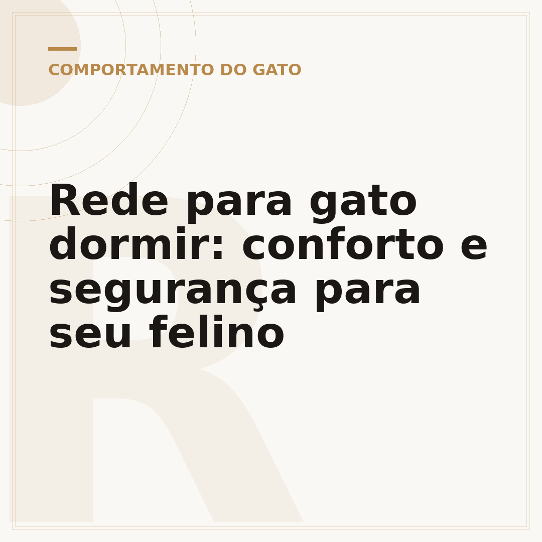Rede para gato dormir: conforto e segurança para seu felino