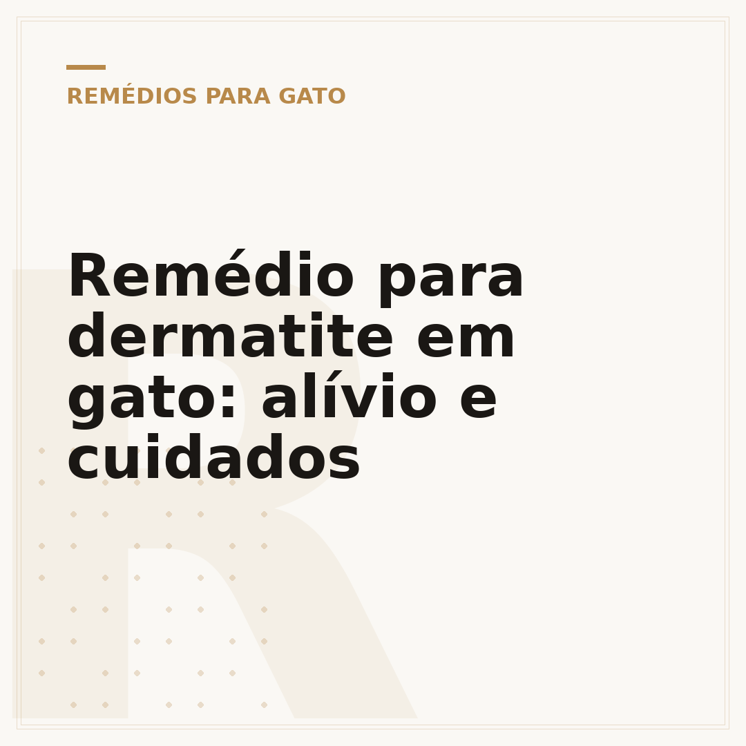 Remédio para dermatite em gato: alívio e cuidados
