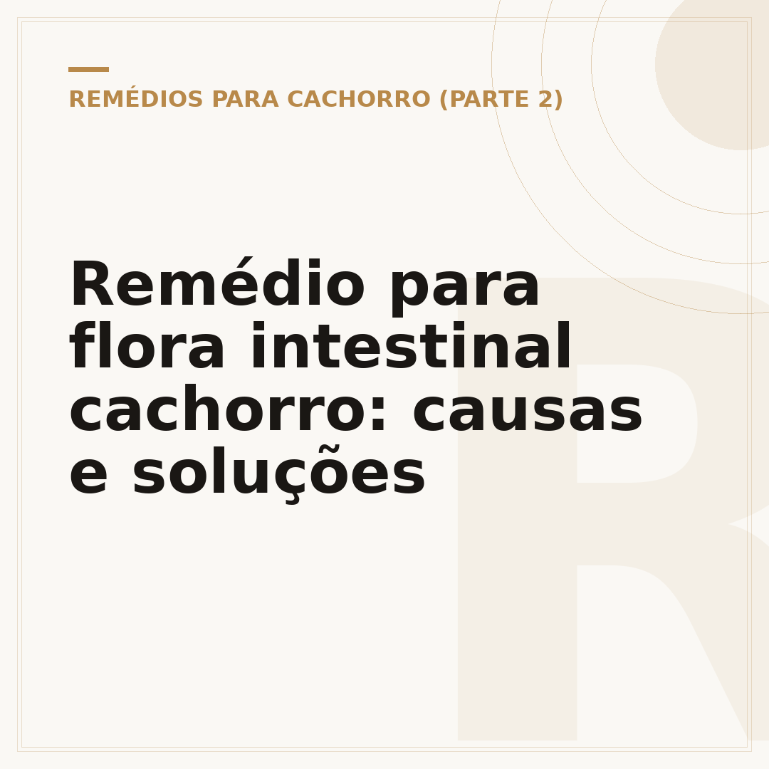 Remédio para flora intestinal cachorro: causas e soluções