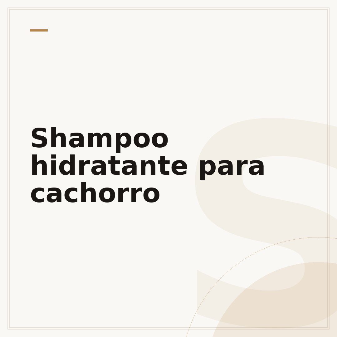 Shampoo hidratante para cachorro