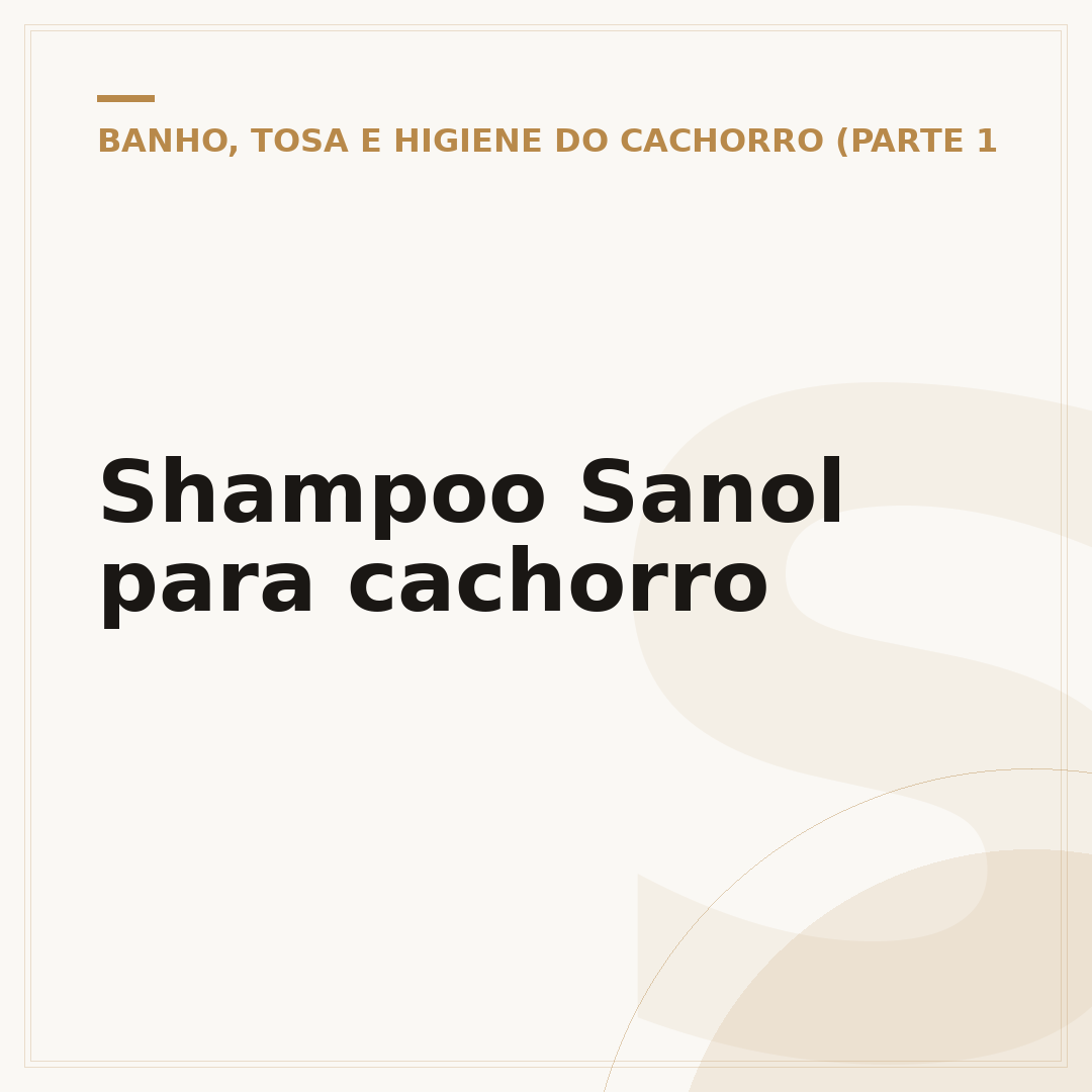 Shampoo Sanol para cachorro