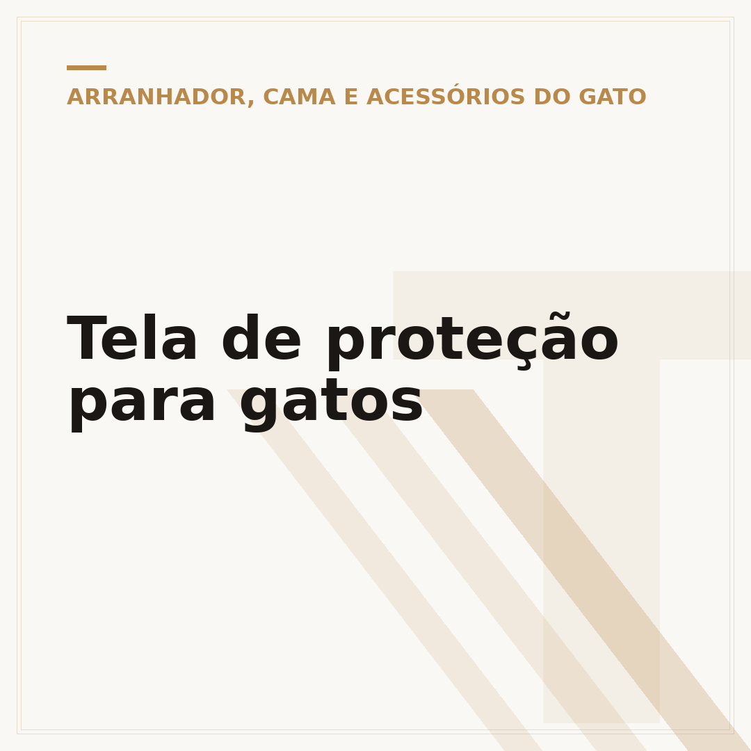 Tela de proteção para gatos