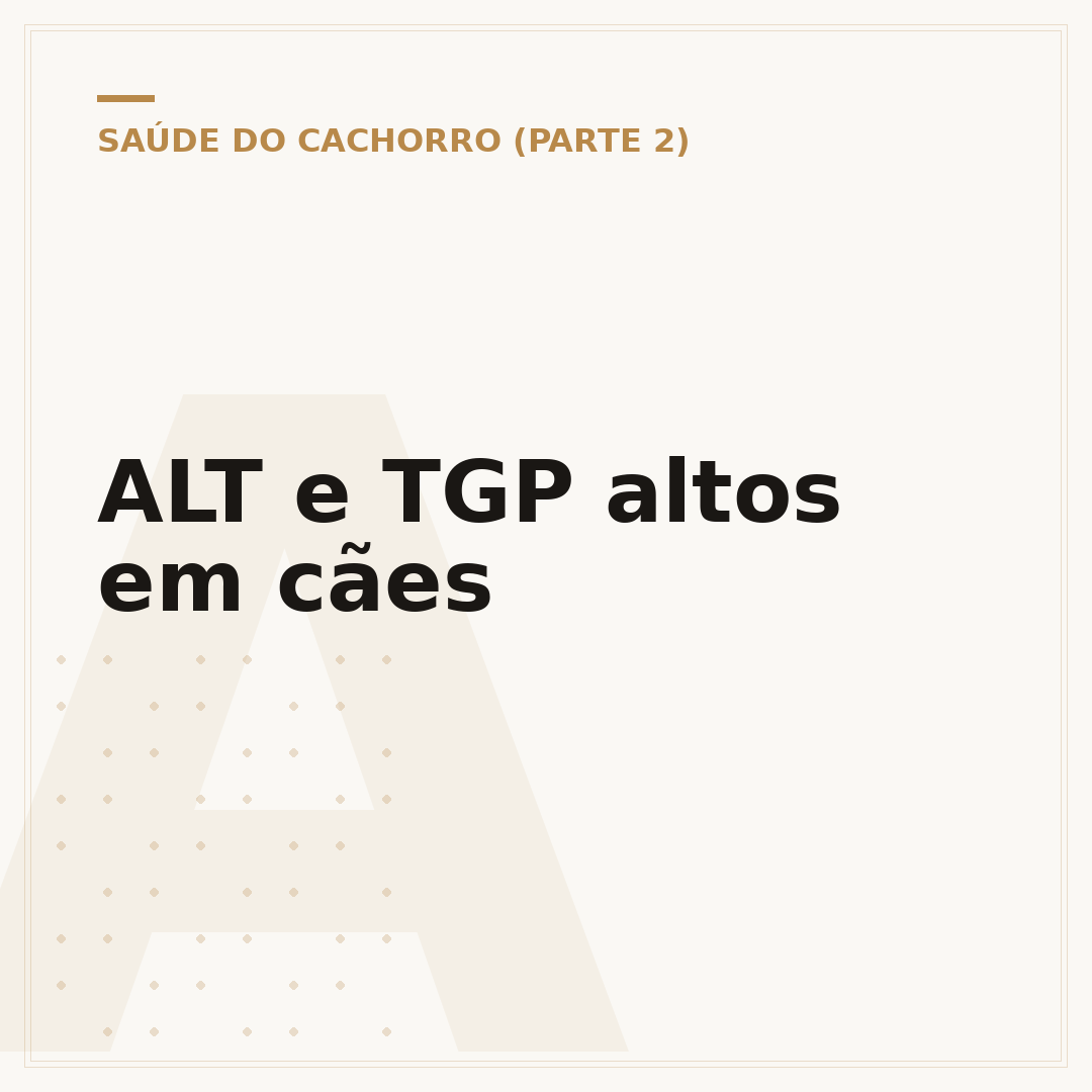 ALT e TGP altos em cães