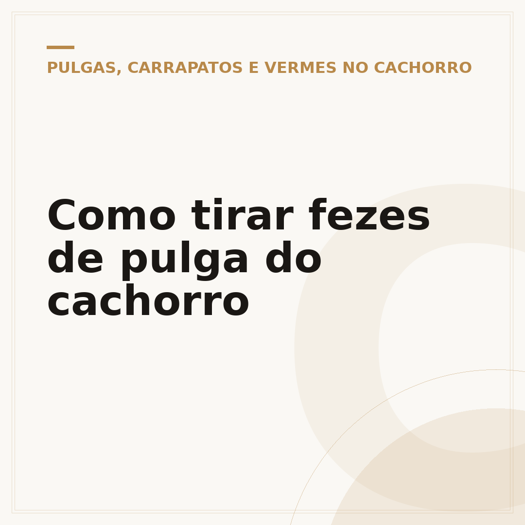 Como tirar fezes de pulga do cachorro