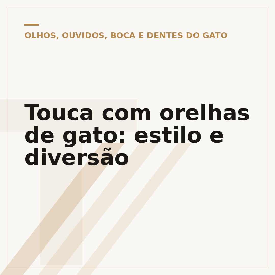 Touca com orelhas de gato: estilo e diversão