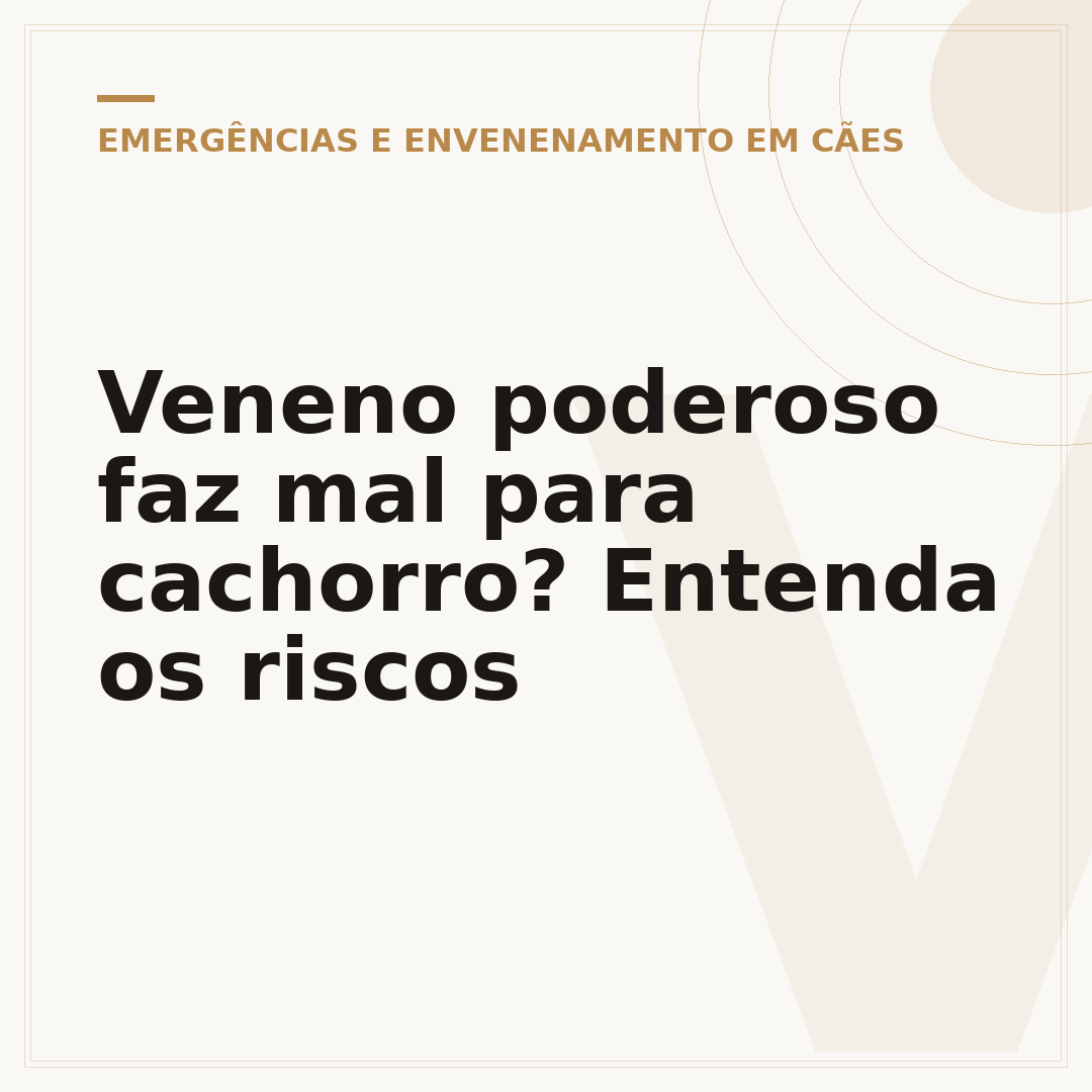 Veneno poderoso faz mal para cachorro? Entenda os riscos