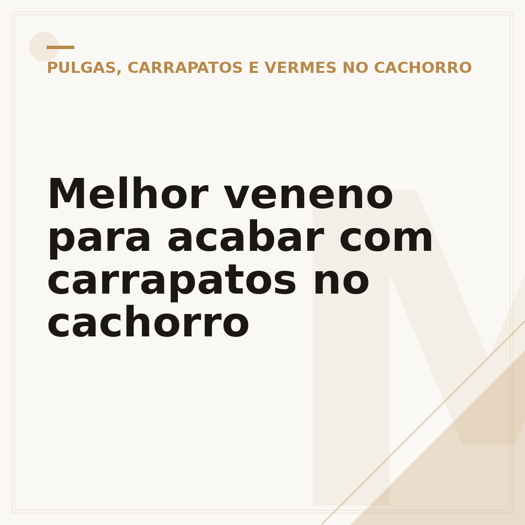 Melhor veneno para acabar com carrapatos no cachorro